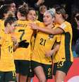 A Austrália tenta o terceiro lugar da Copa feminina. Seleção faz a sua melhor campanha na história das Copas femininas –  Foto: Frank Fife / AFP/Getty Images / Jogada10