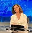 Giuliana Morrone em uma de suas últimas vezes na bancada do 'Jornal Nacional'  Foto: Reprodução