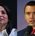 Luisa González e Daniel Noboa disputarão segundo turno em 15 de outubro  Foto: Getty Images / BBC News Brasil