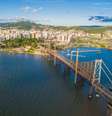 Ponte Hercílio Luz é o principal cartão postal da capital catarinense  Foto: Prefeitura de Florianópolis/Divulgação / Estadão