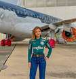 Avião de Leila Pereira tem problema na primeira viagem internacional com o Palmeiras  Foto: Twitter/ Leila Pereira / Estadão