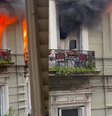 Incêndio no bairro de San Nicolás , na capital da Argentina   Foto: Foto: Reprodução instagram/ @clarincom 