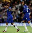 Sterling comemora o gol do Chelsea   Foto: Eddie Keogh/Getty Images / Esporte News Mundo