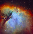 A Nebulosa do Pacman contém estrelas jvoens em seu interior (Imagem: Reprodução/Craig Stocks)  Foto: Canaltech