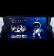 PlayStation Portal terá uma tela LCD de 8 polegdas e resolução de 1080p e 60 fps, para rodar os games de PS5 remotamente.  Foto: Divulgação/Sony
