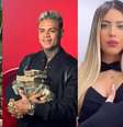 Suposta amante de MC Cabelinho falou mal de Bella Campos em Pantanal -  Foto: Reprodução/ Instagram/ @bellacamposx/ @mccabelinho/ @dudamehdefef / Famosos e Celebridades