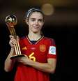 Jogadora espanhola Aitana Bonmatí recebeu a Bola de Ouro da Copa do Mundo  Foto: REUTERS/Hannah Mckay