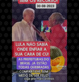 Print com imagem de Lula e uma idosa e legenda que tira de contexto a fala da senhora.  Foto: Aos Fatos