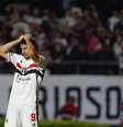 Calleri durante a partida da eliminação contra a LDU   Foto: Miguel Schincariol/Getty Images / Esporte News Mundo