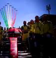 Ferrari momentos antes da largada do GP de Monza de 2022  Foto: Scuderia Ferrari / Divulgação