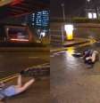 Tufão na China causou transtornos aos moradores e destruição. Uma mulher foi filmada sendo derrubada pela força do vento  Foto: Reprodução/Redes sociais
