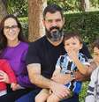 Leticia Cazarré e Juliano Cazarré com os filhos do casal (Reprodução/Instagram)  Foto: Márcia Piovesan