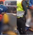 O suposto autor da importunação foi agredido por passageiros  Foto: Reprodução/Twitter