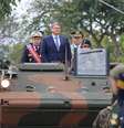 O governador de São Paulo, Tarcísio de Freitas (Republicanos), o prefeito da cidade, Ricardo Nunes (MDB), acompanhados de militares das Forças Armadas, durante revista as tropas no Desfile Cívico-Militar em comemoração ao aniversário da proclamação da Independência do Brasil,  Foto: Felipe Marques/Zimel Press / Estadão