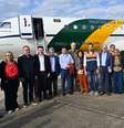 Geraldo Alckmin (PSB) chegou ao Rio Grande do Sul na manhã deste domingo, 10  Foto: Divulgação