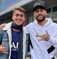 Neymar participou neste domingo do chá-revelação do deputado Nikolas Ferreira  Foto: Reprodução