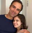 Tadeu Schmidt e a filha, Valentina  Foto: Reprodução