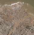 Área da cidade de Derna, na Líbia, foi inundada após tempestade  Foto: Reuters