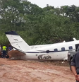 O avião transportava turistas  Foto: Reprodução/Twitter
