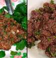 Koi Pla, como é conhecido na Tailândia, é preparado com peixe cru picado e moído com uma mistura de ervas, temperos e suco de limão  Foto: Reprodução