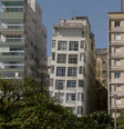 Prédio torto na orla da praia de Santos, SP  Foto: Reprodução/Jornal Tribuna 2ª Edição