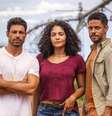 Caio (Cauã Reymond), Aline (Bárbara Reis) e Jonatas (Paulo Lessa): os personagens principais não empolgam os noveleiros  Foto: Divulgação/TV Globo