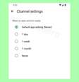 Quem participa de canais no WhatsApp poderá configurar um período de tempo para que mídias compartilhadas sejam apagadas automaticamente para economizar espaço no celular (Imagem: Reprodução/WABetaInfo)  Foto: Canaltech