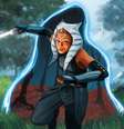 Ahsoka Tano, de Star Wars, chegou ao Fortnite.  Foto: Reprodução/Fortnite