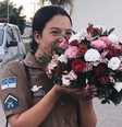 Mirella passou no concurso para a Polícia Militar de Pernambuco com 18 anos  Foto: Reprodução/Instagram