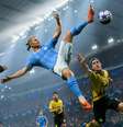 O norueguês Haaland é o craque da capa do novo game de futebol da EA  Foto: EA Sports / Divulgação
