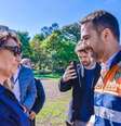 A primeira-dama Janja, representando o governo federal, se encontrou com o governador Eduardo Leite, em Lajeado (RS), nesta quinta, 28  Foto: Cláudio Kbene/@JanjaLula via Twitter / Estadão