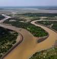 Vista geral do Lago da Piranha, afetado pela seca do Rio Solimões em Manacapuru (Foto de 27/09/2023)  Foto: REUTERS/Bruno Kelly