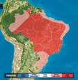 Mapa da Climatempo mostra subida das médias de temperatura em outubro para todo o País.  Foto: Divulgação/ Climatempo / Estadão
