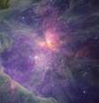 A nebulosa de Orion é visível a olho nu como uma leve mancha  Foto: NASA/ESA/CSA/MCCAUGHREAN & PEARSON / BBC News Brasil