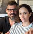 Juliano Cazarré e a esposa.  Foto: Reprodução/Instagram / Mais Novela