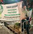 Pais de Gabriella Anelli protestam contra o apresentador Tiago Leifert  Foto: Tayna Fiori/Globoesporte