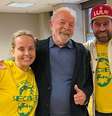 Lurian, o presidente Lula e Danilo Segundo  Foto: Reprodução/Instagram