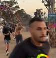Participantes de festival fogem durante um ataque surpresa lançado pelo Hamas em Israel  Foto: Reprodução