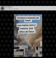 Vídeo antigo de destruição na Faixa de Gaza circula atualmente com legenda enganosa que afirma que começou a resposta de Israel  Foto: Aos Fatos
