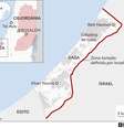 Com 41 km de comprimento e 10 km de largura entre Israel, Egito e Mar Mediterrâneo, território equivale a um quarto da cidade de São Paulo e tem uma das maiores densidades do mundo, abrigando cerca de 2,3 milhões de pessoas  Foto: BBC News Brasil