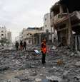 Edifícios de Gaza são atingidos por ataques de Israel   Foto: Reprodução/Reuters/Mohammed Salem