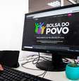 Imagem mostra site da Bolsa do Povo.  Foto: Divulgação