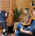 Fernanda Lima e Max Fivelinha relembraram os tempos de MTV com Cazé Pecini  Foto: Divulgação Fala VJ