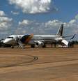 Aeronave VC-2 (Embraer), cedida pela Presidência da República, para o resgate de brasileiros em Gaza  Foto: FAB/Divulgação / Estadão