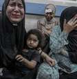Os feridos do hospital Al-Ahli foram levados para outra clínica próxima  Foto: Getty Images / BBC News Brasil