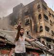 Construção atacada em Gaza  Foto: GETTY IMAGES / BBC News Brasil