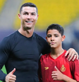 Cristiano Ronaldo e o filho mais velho, Cristiano Ronaldo Jr.  Foto: Reprodução/Instagram