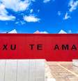 Painel "Exu te ama" incomodou deputada estadual, que pediu sua retirada de exposição; espaço cultural repudiou ação da parlamentar  Foto: Reprodução/Centro Dragão do Mar de Arte e Cultura