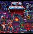Coleção nostálgica vai juntar bonecos do He Man e das Tartarugas Ninja  Foto: Mattel / Divulgação