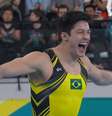 Arthur Nory é prata no solo em Santiago  Foto: Esporte News Mundo